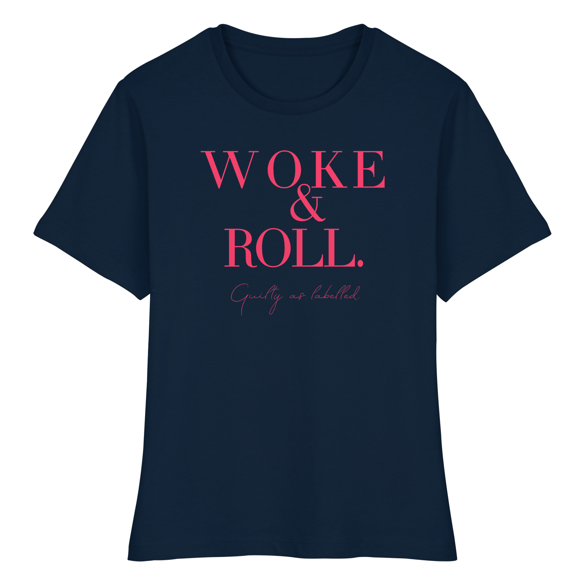 "WOKE & ROLL" FITTED LADIES SHIRT