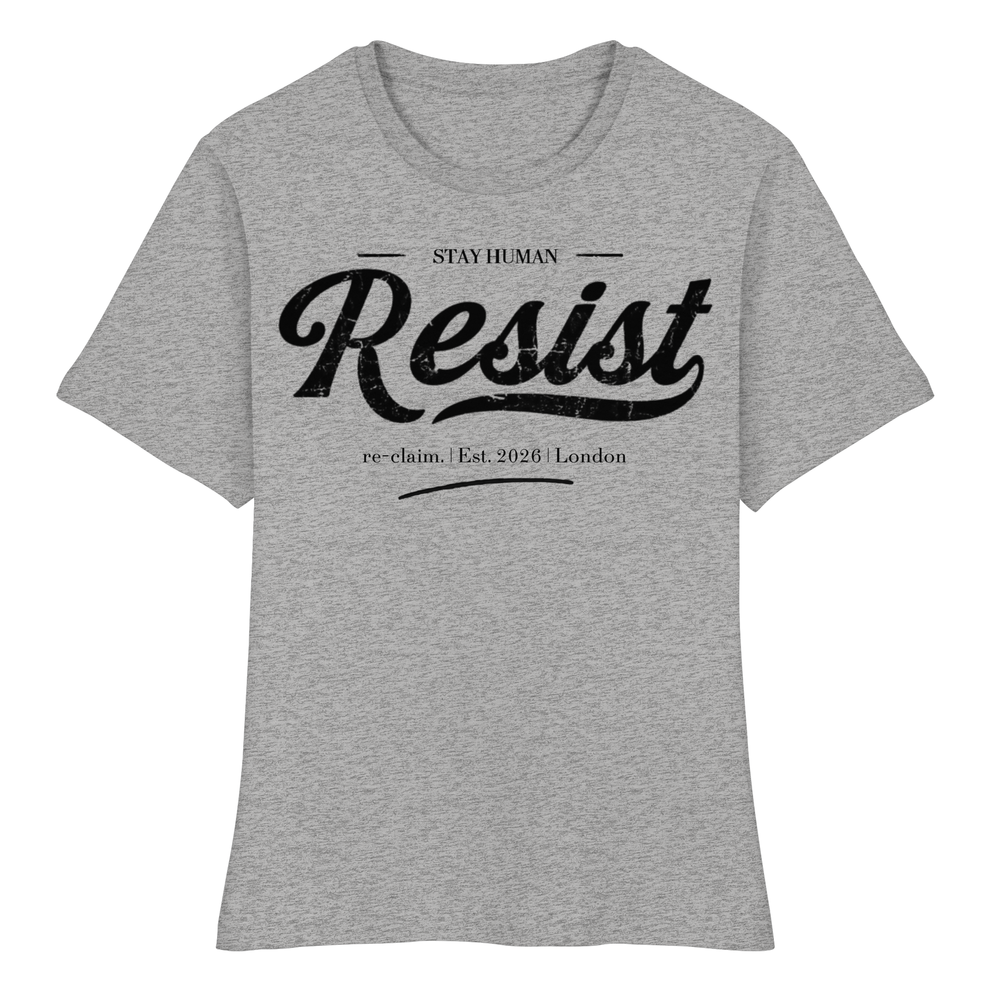 "RESIST"  FITTED LADIES ORGANIC SHIRT
