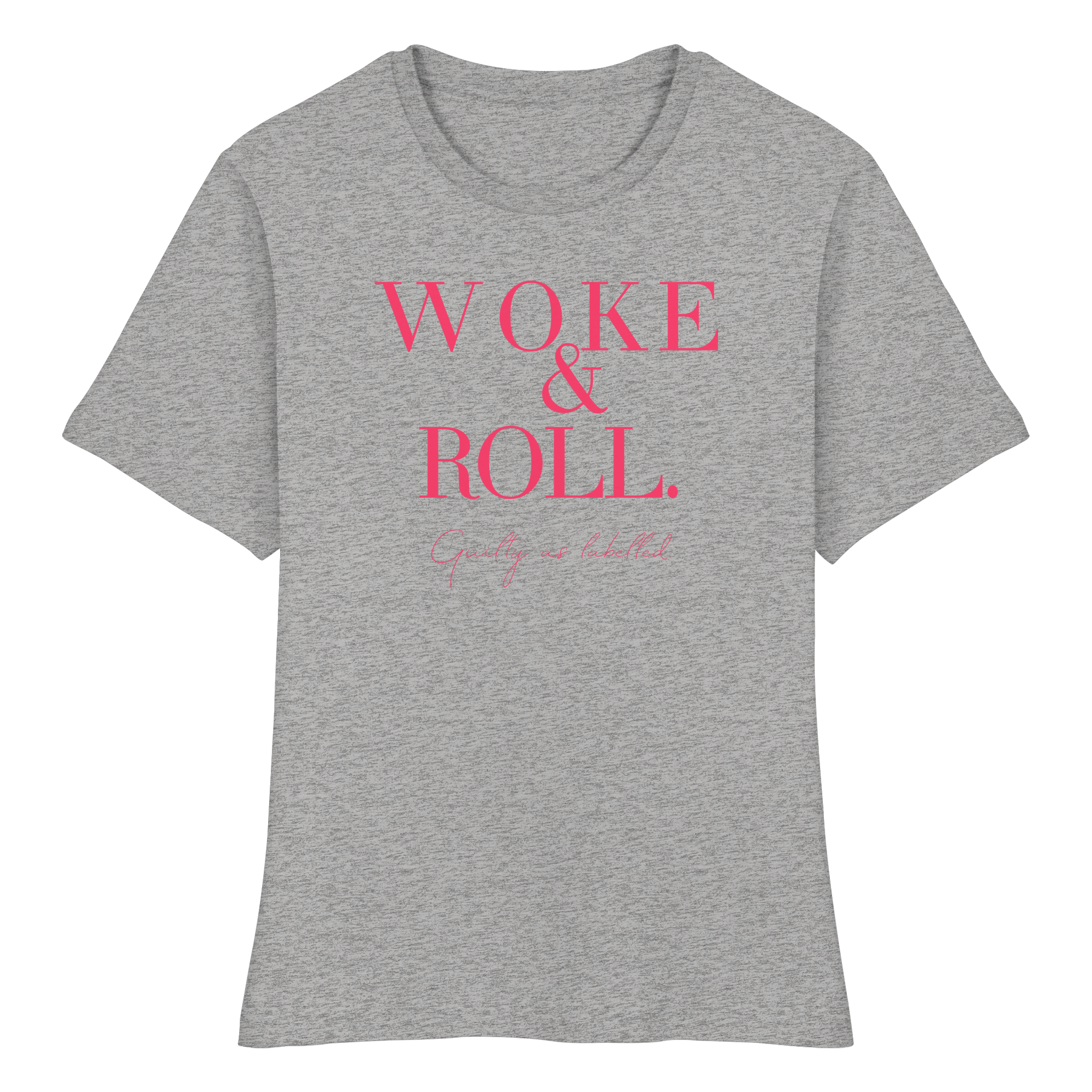 "WOKE & ROLL" FITTED LADIES SHIRT