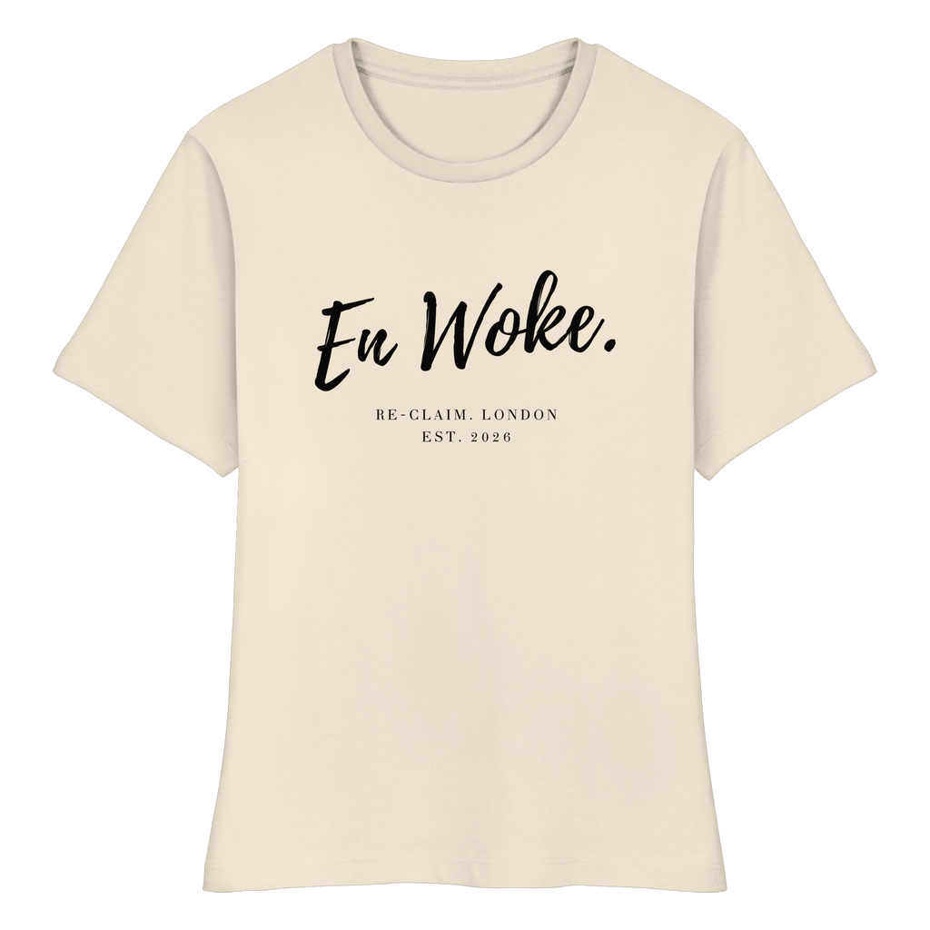 "EN WOKE." FITTED LADIES SHIRT