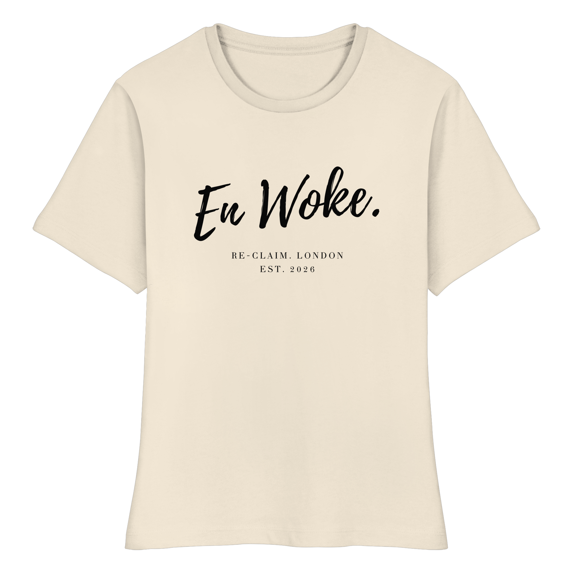"EN WOKE." FITTED LADIES SHIRT
