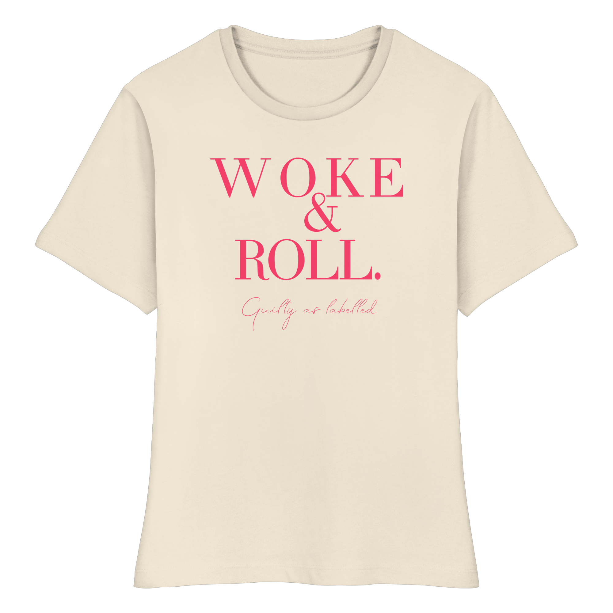 "WOKE & ROLL" FITTED LADIES SHIRT