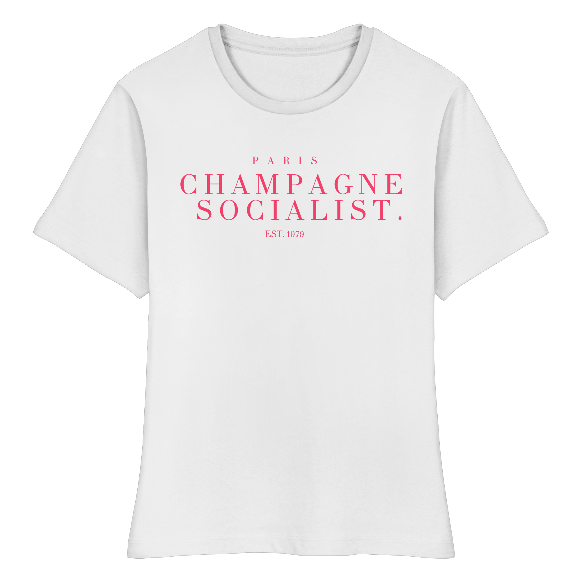 "PARIS CHAMPAGNE SOCIALIST." FITTED LADIES SHIRT