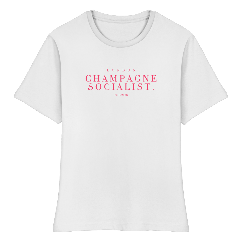 "LONDON CHAMPAGNE SOCIALIST." FITTED LADIES SHIRT
