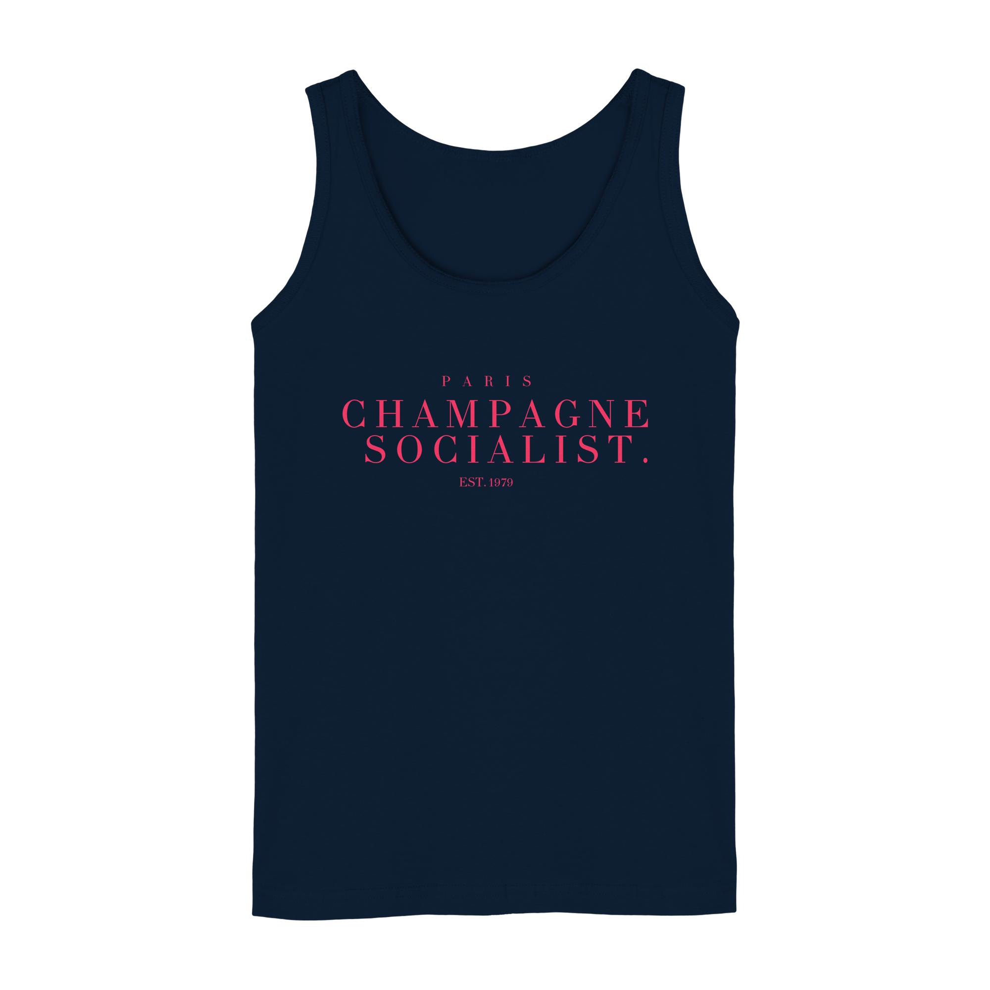 "PARIS CHAMPAGNE SOCIALIST." LADIES TANK TOP