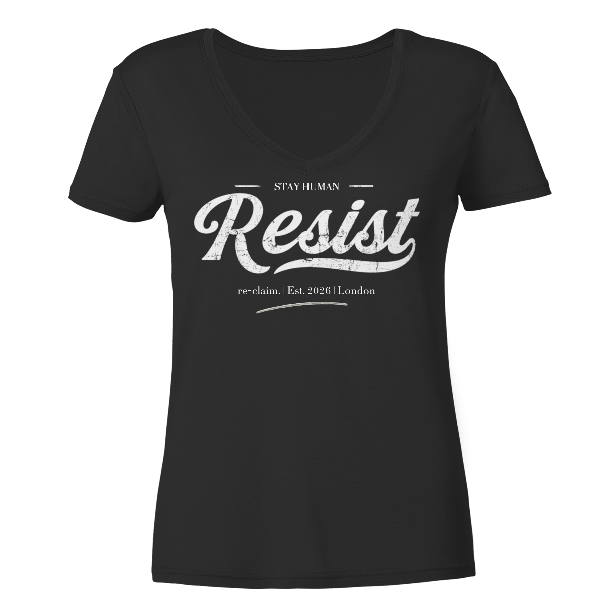 "RESIST" - Ladies V-Neck Shirt
