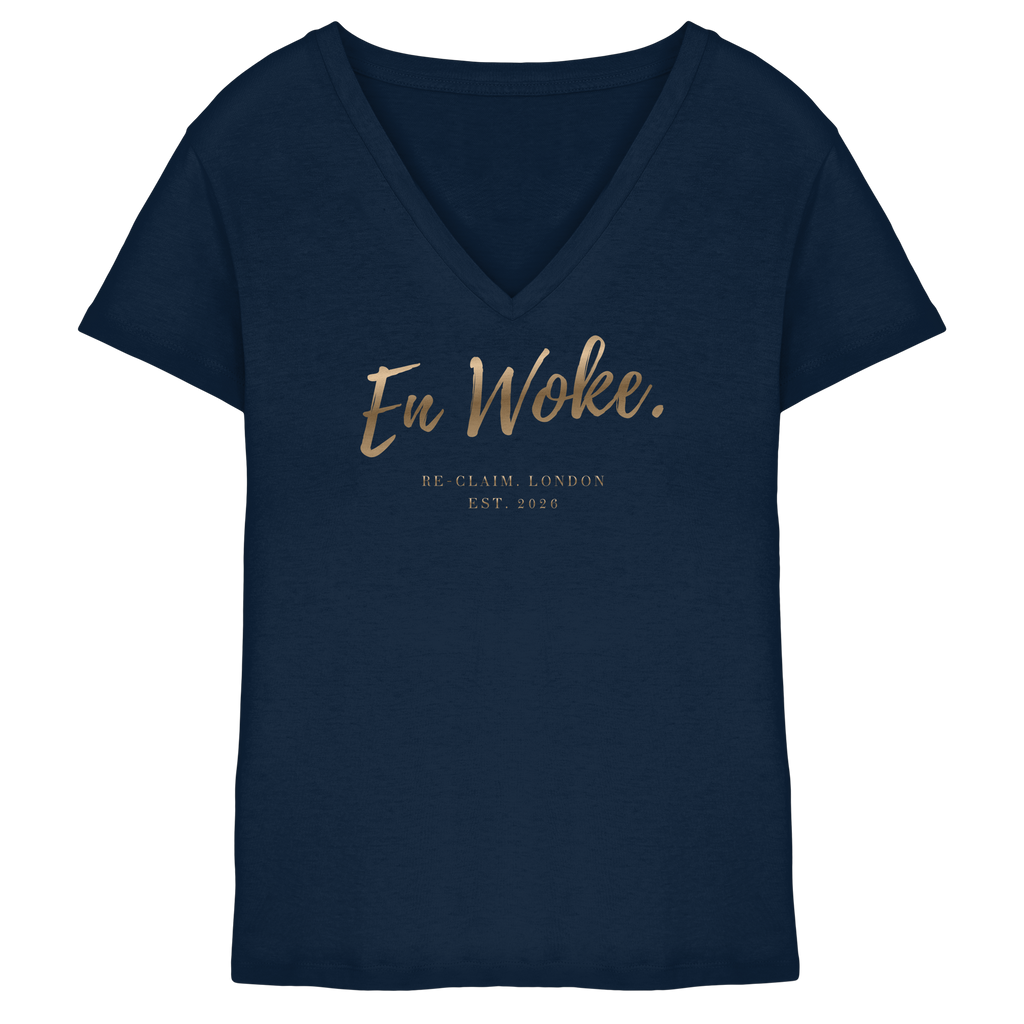 "EN WOKE" LADIES V-NECK SHIRT