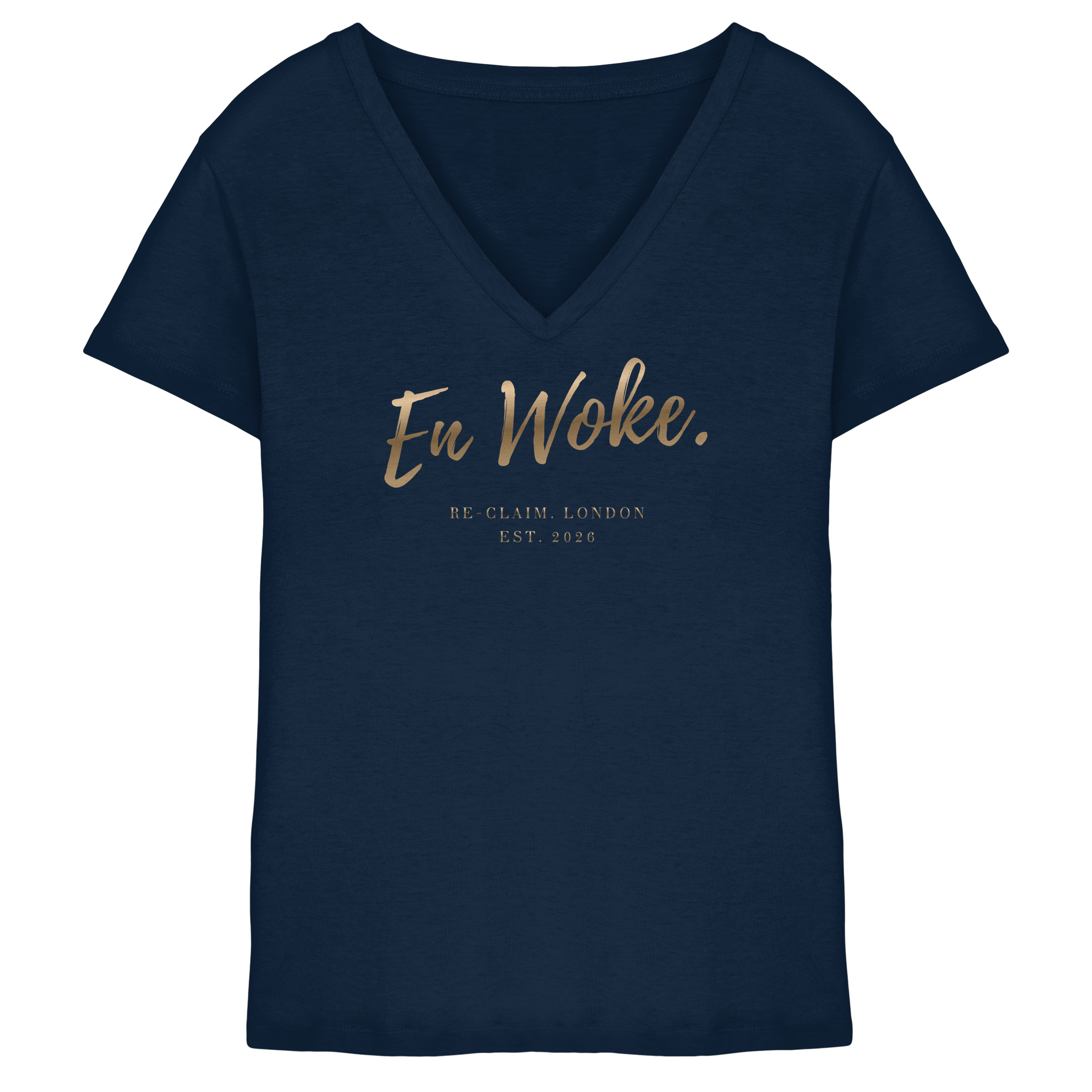 "EN WOKE" LADIES V-NECK SHIRT
