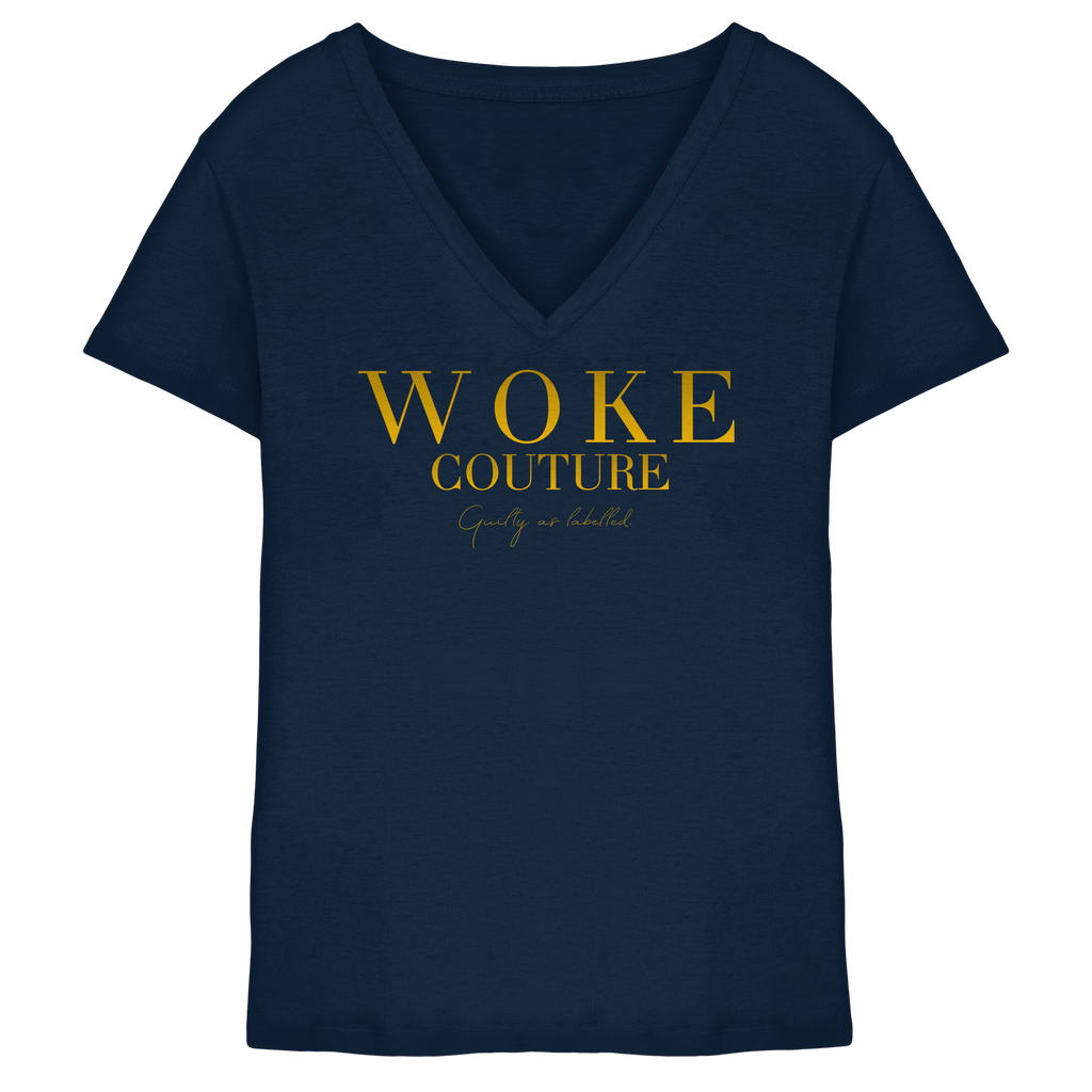"WOKE COUTURE" LADIES V-NECK SHIRT