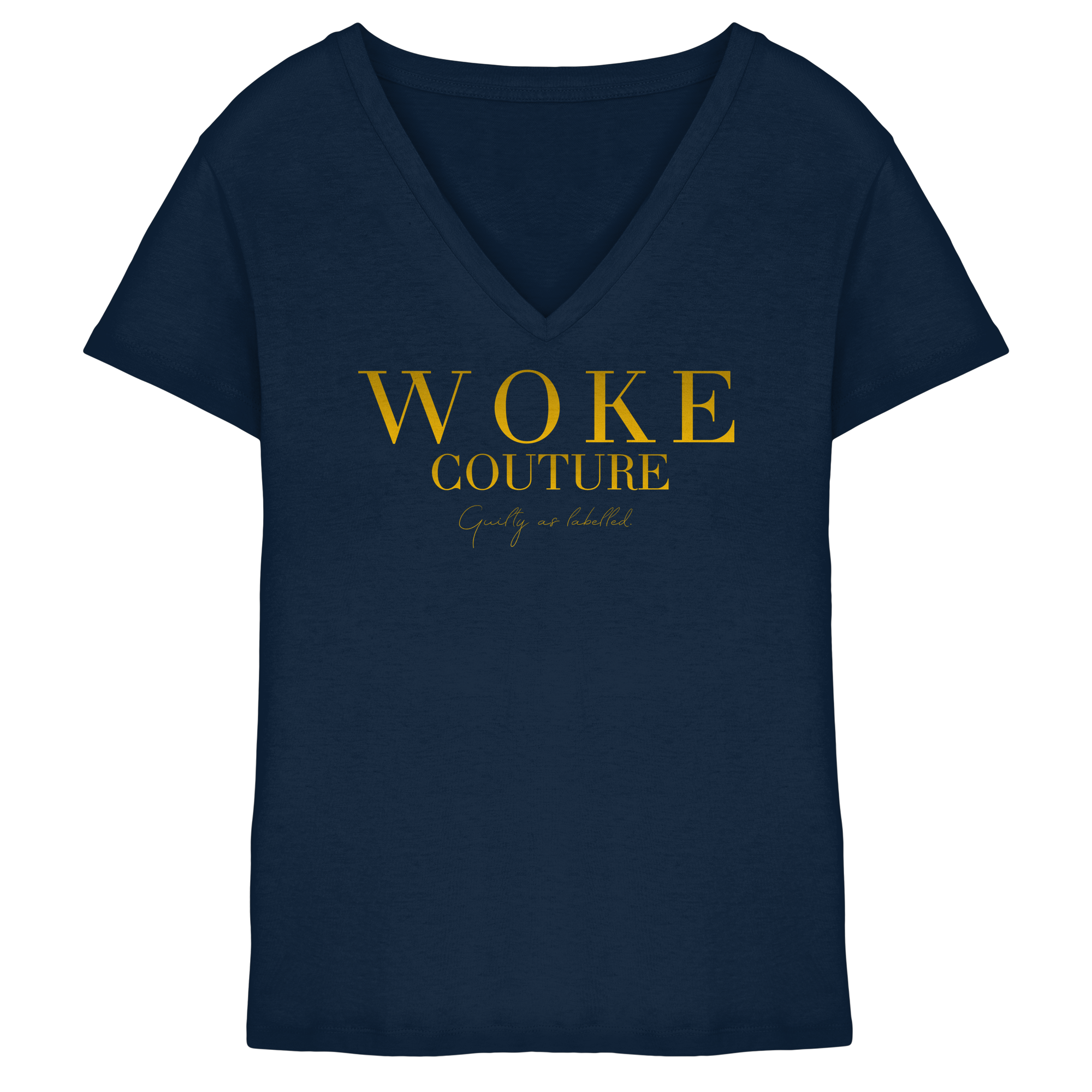 "WOKE COUTURE" LADIES V-NECK SHIRT