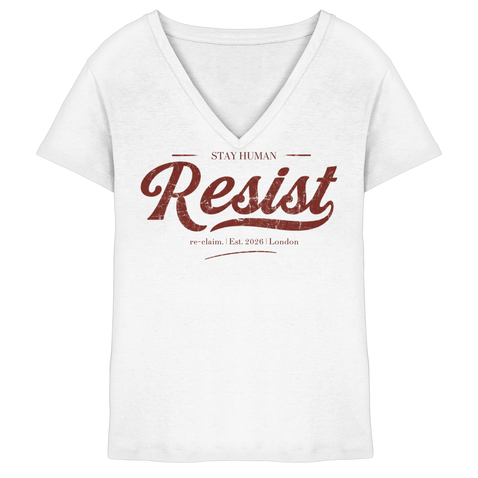 "RESIST" -LADIES V-NECK SHIRT