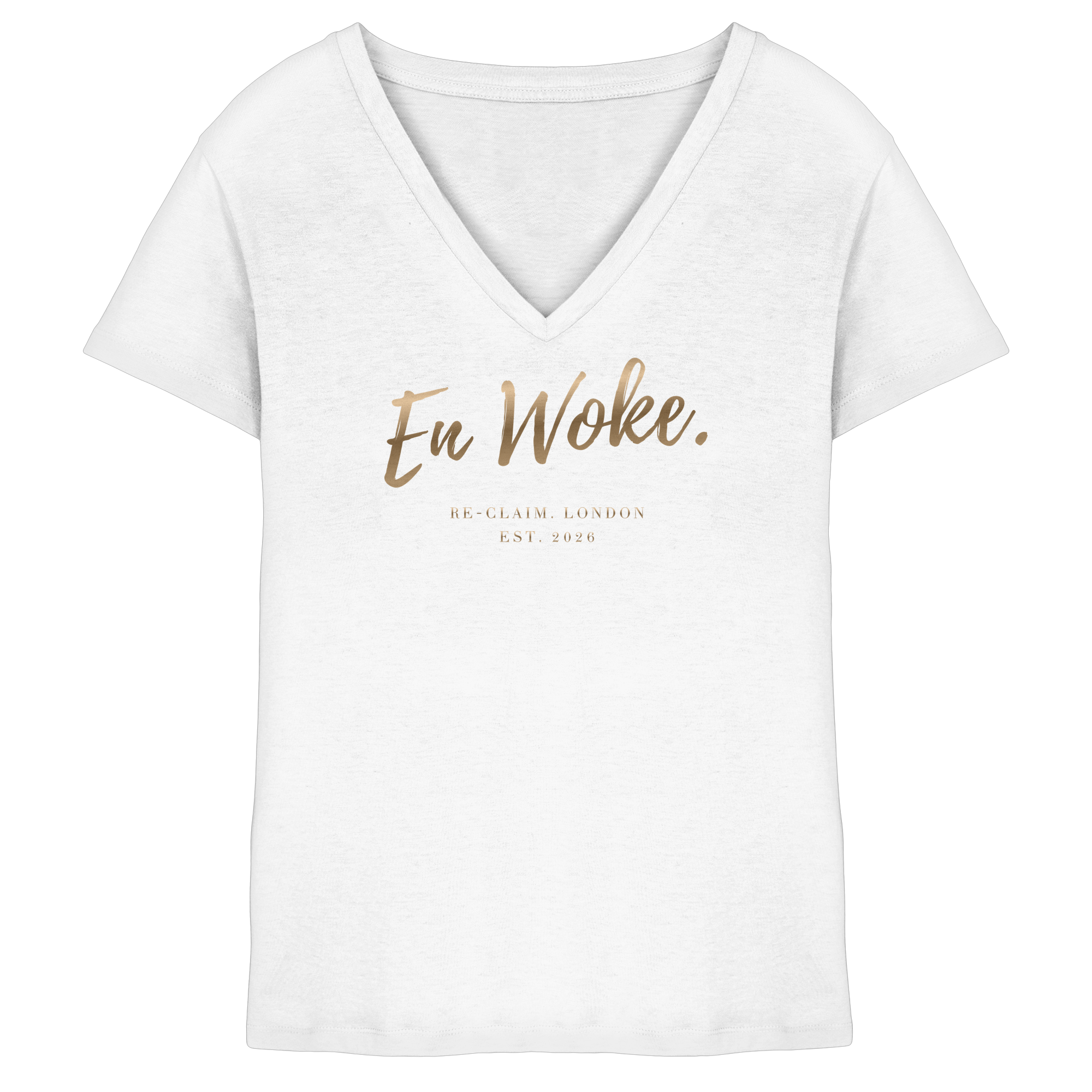 "EN WOKE" LADIES V-NECK SHIRT