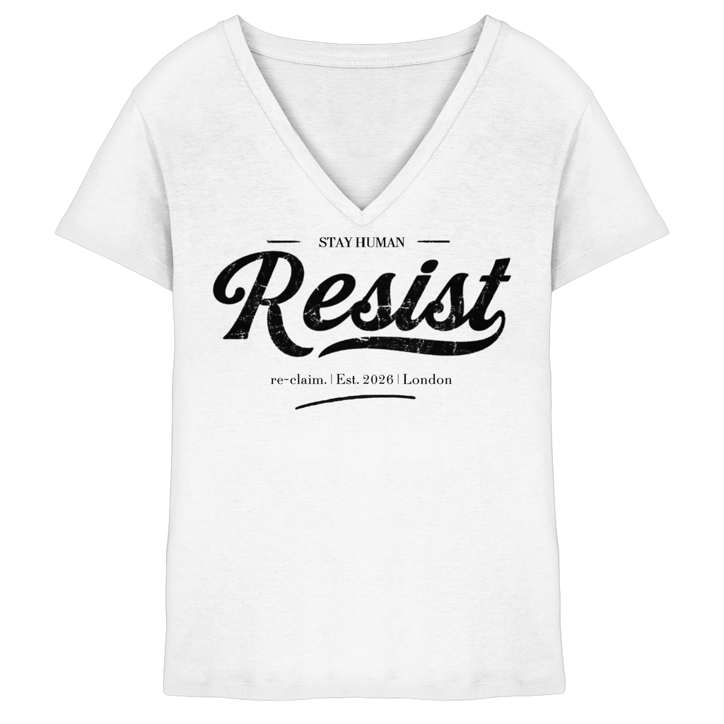 "RESIST" LADIES V-NECK SHIRT