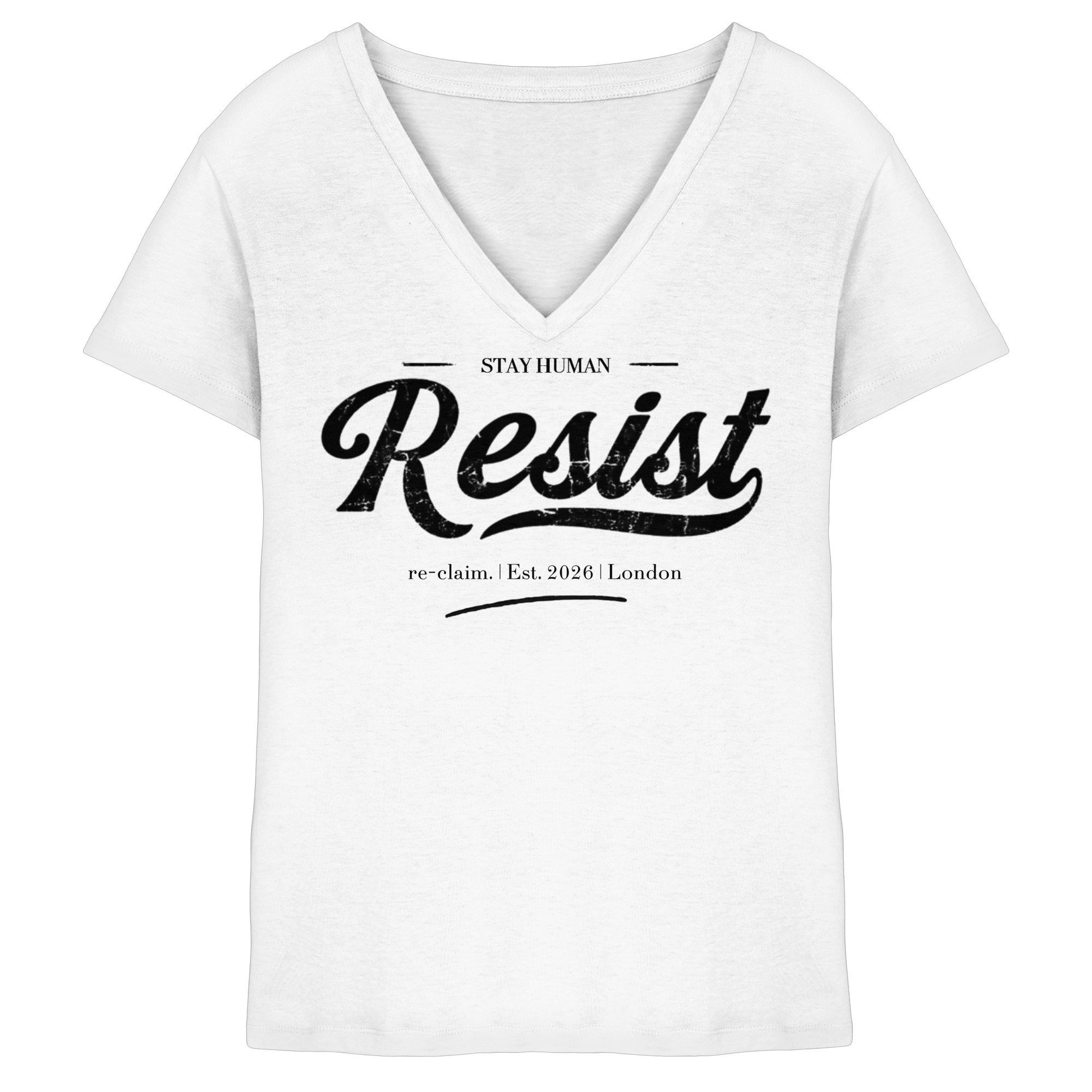 "RESIST" LADIES V-NECK SHIRT