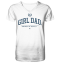 "GIRL DAD." ORGANIC V-NECK SHIRT