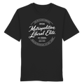 "METROPOLITAN LIBERAL ELITE" ORGANIC T-SHIRT