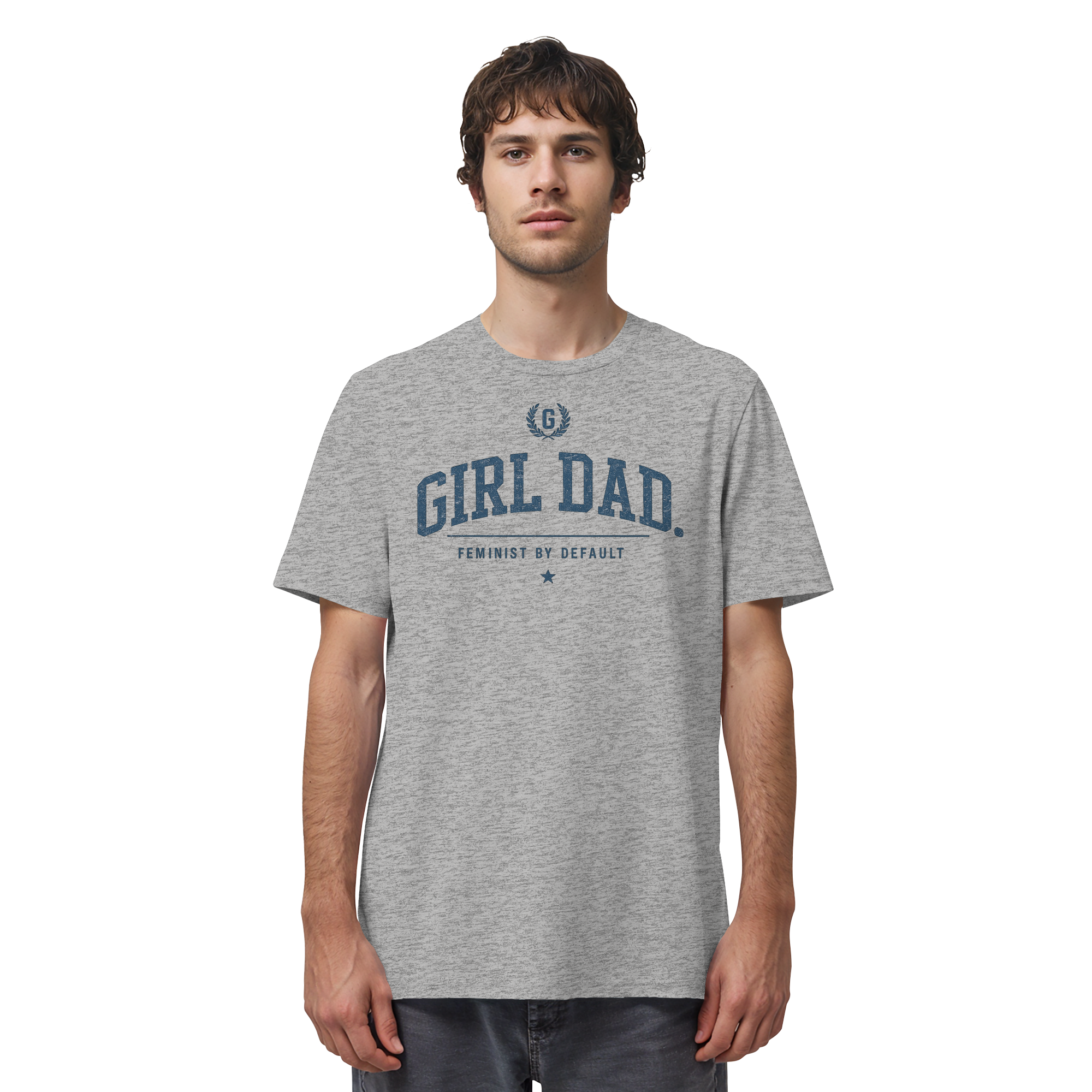 "GIRL DAD." ORGANIC T-SHIRT