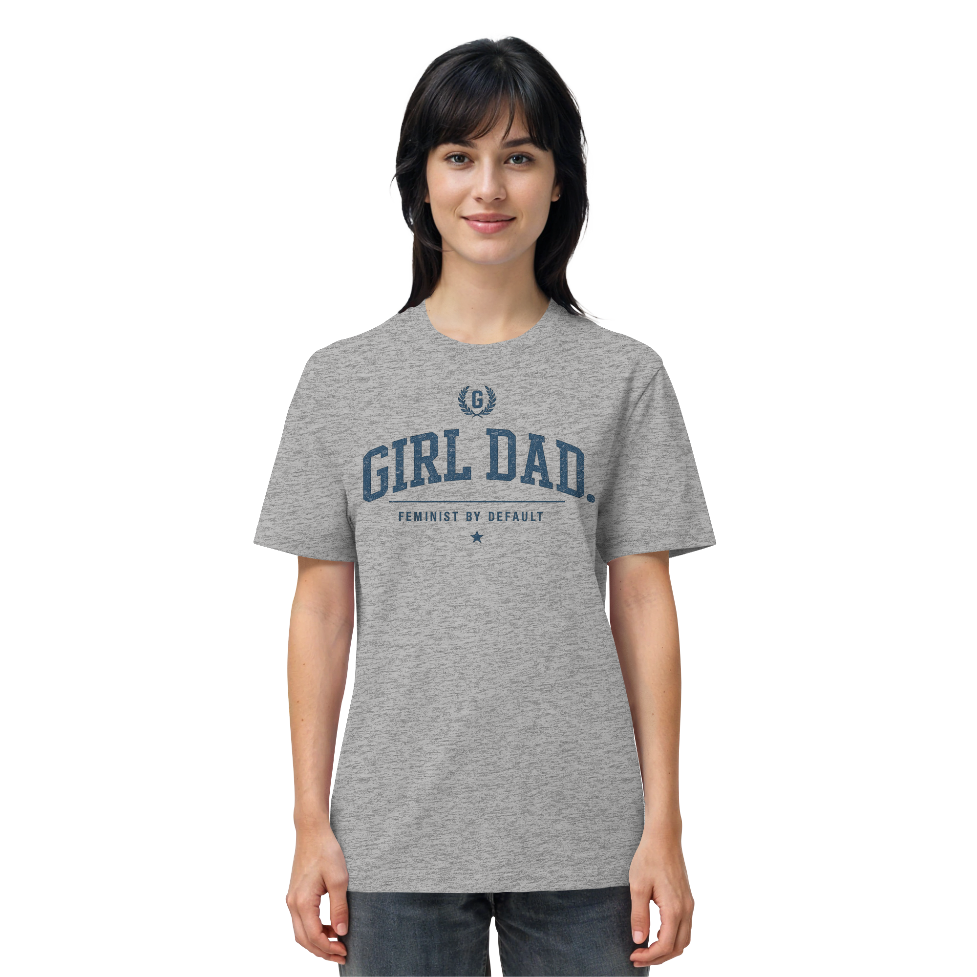 "GIRL DAD." ORGANIC T-SHIRT
