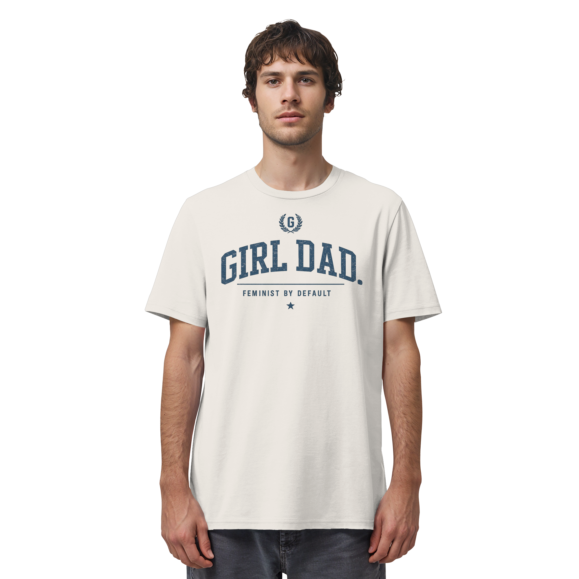 "GIRL DAD." ORGANIC T-SHIRT