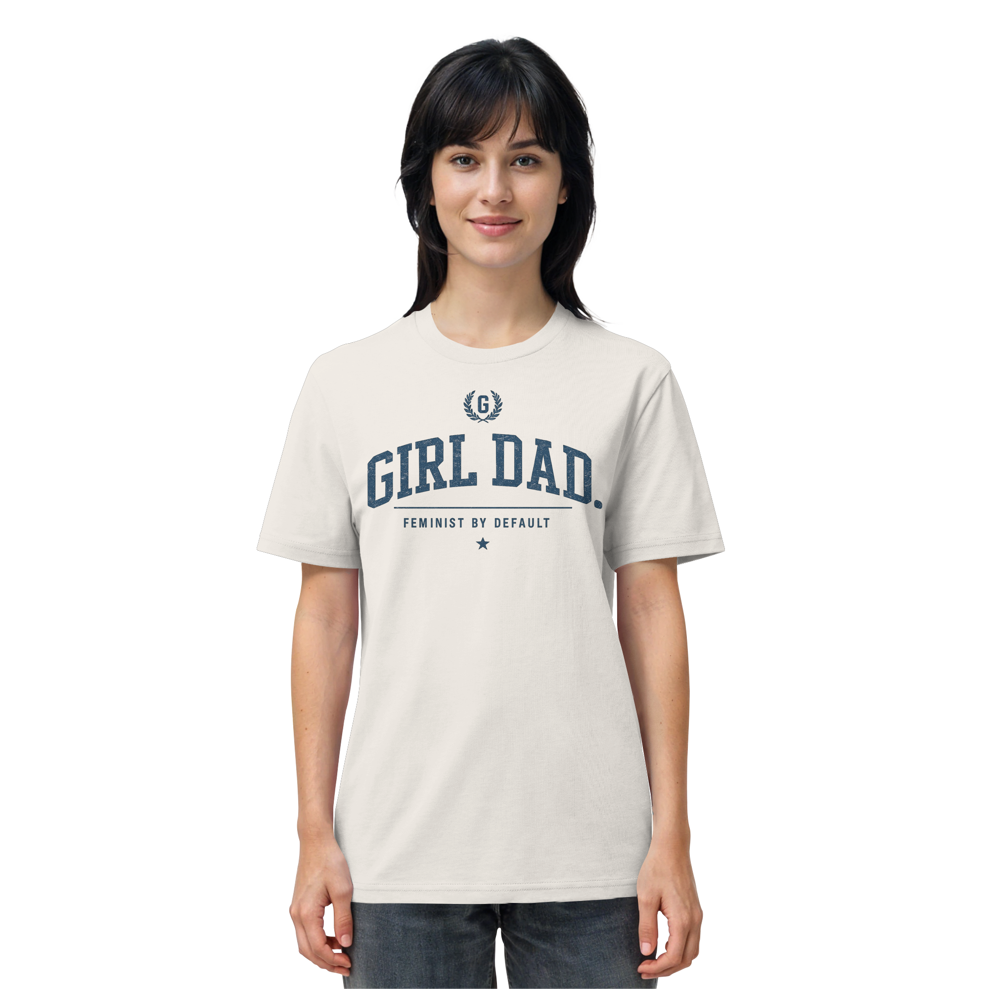 "GIRL DAD." ORGANIC T-SHIRT