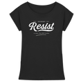 "RESIST" WOMEN EXTENDED SHOULDER T-SHIRT