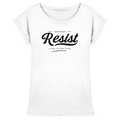 "RESIST" WOMEN EXTENDED SHOULDER T-SHIRT