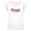 "RESIST" WOMENS EXTENDED SHOULDER T-SHIRT