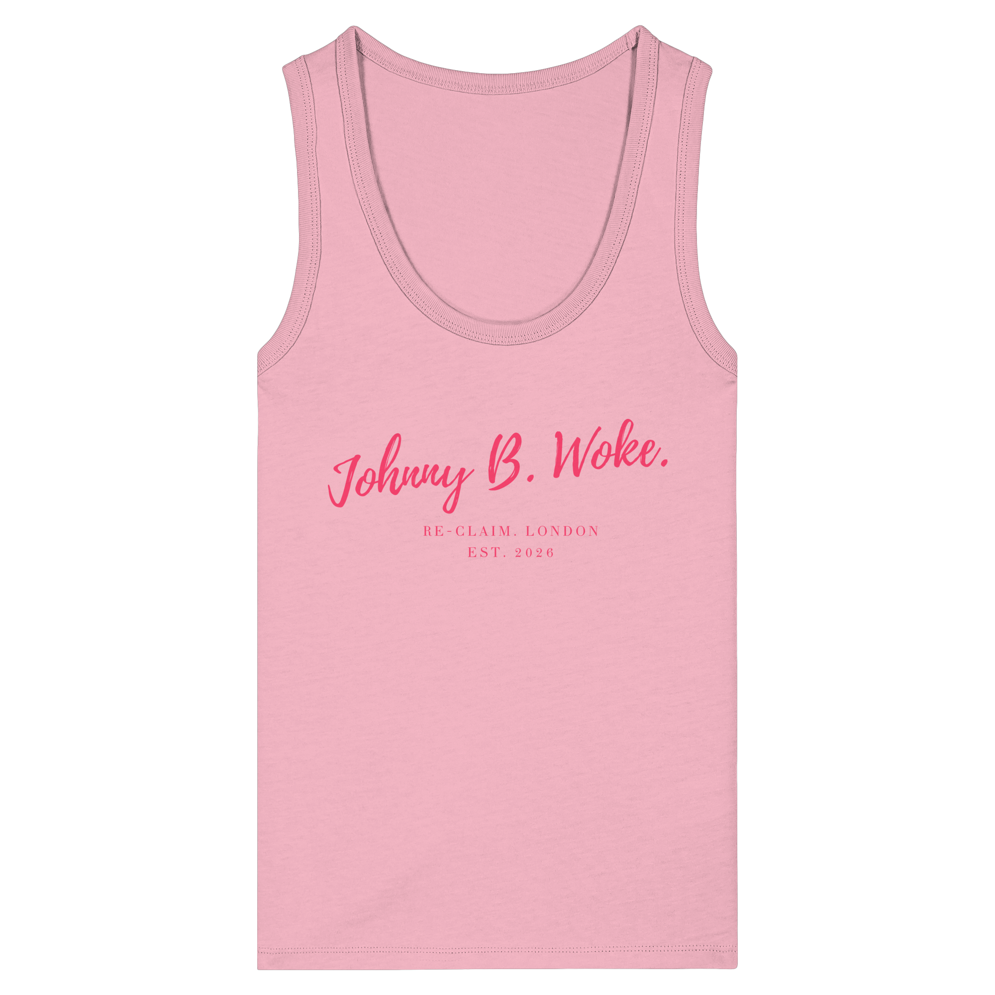 "JOHNNY B. WOKE." LADIES FITTED TANK TOP
